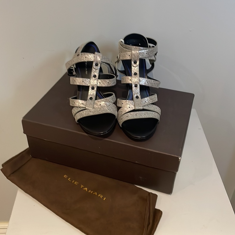 NWT Elie Tahari Heeled Sandals - Size 6.5 - Picture 5 of 13